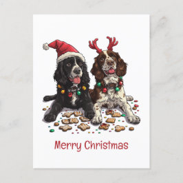 Feliz Navidad Cocker Spaniel Dogs