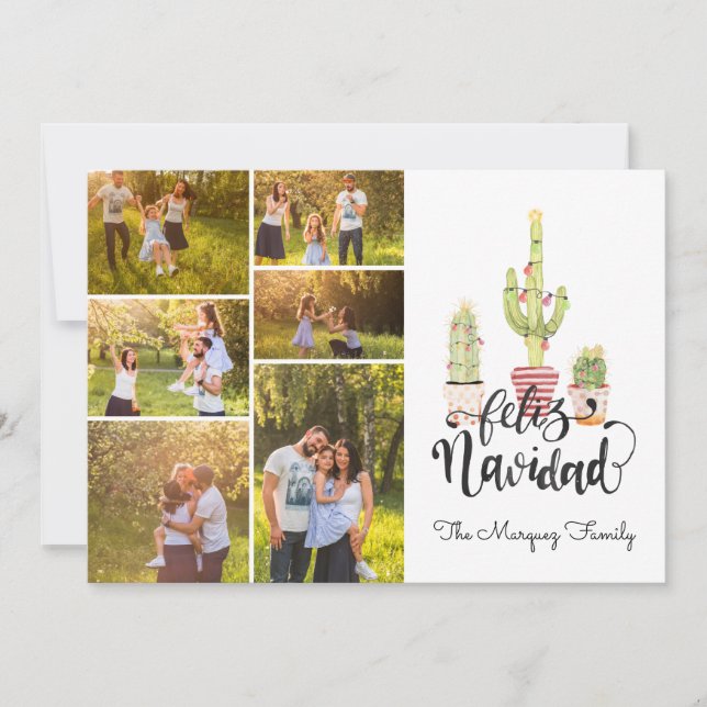 Feliz Navidad | Collage de fotos de Navidades (Anverso)
