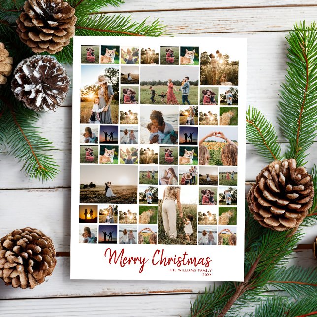 Feliz Navidad Collage de fotos moderno (Subido por el creador)