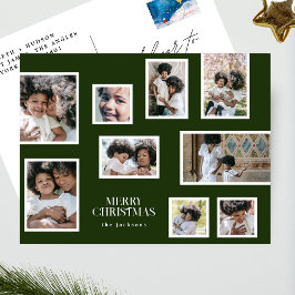 Feliz Navidad | Collage de fotos | Verde clásico