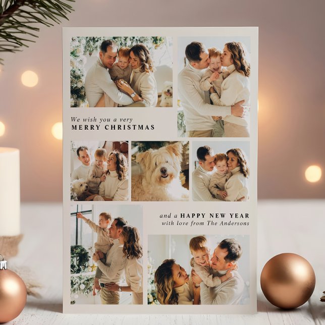 Feliz Navidad Collage Moderno de 7 Fotos (Subido por el creador)