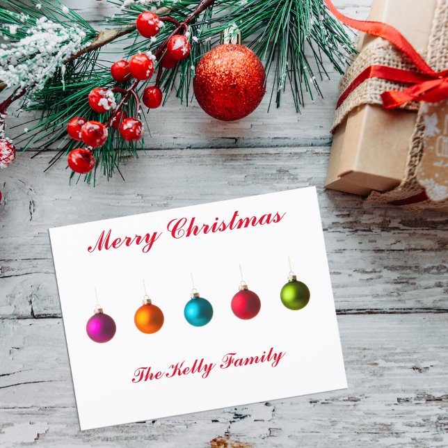 Feliz Navidad colorida decoración con texto (Subido por el creador)