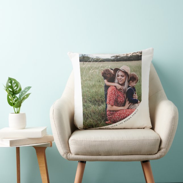 Feliz Navidad con amor Cojín decorativo familiar (Silla)