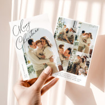 Feliz Navidad con Arco Moderno Script