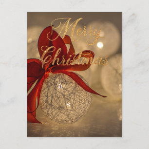 Feliz navidad con bolas de luz