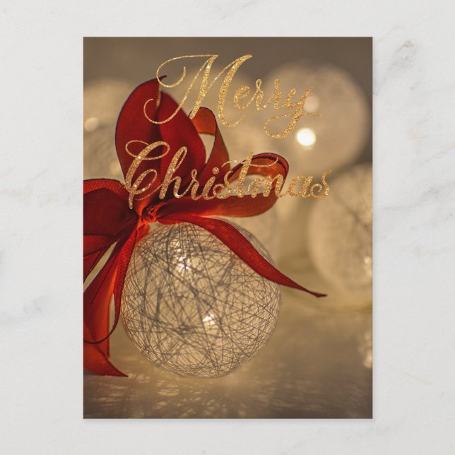 Feliz navidad con bolas de luz (Anverso)