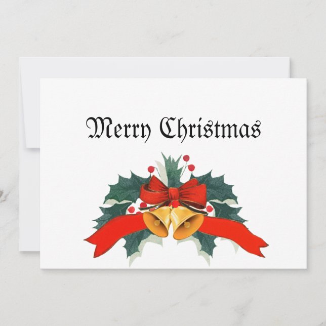 Feliz Navidad con campanas de oro (Anverso)