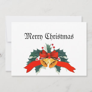 Feliz Navidad con campanas de oro