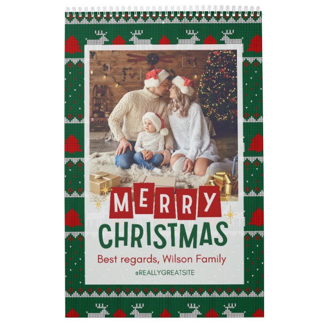 Feliz Navidad con el calendario familiar de Wilson (Tapa)