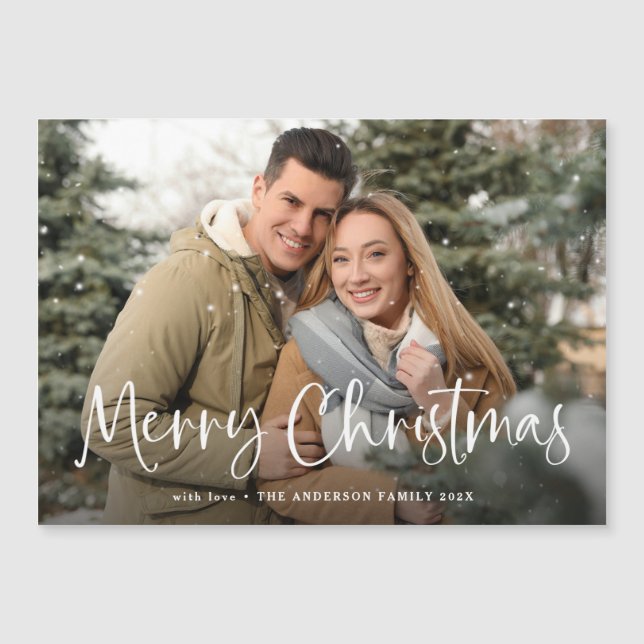 Feliz Navidad con el saludo de fotos de tu familia (Anverso)