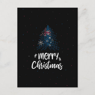 Feliz Navidad con la bandera de Australia