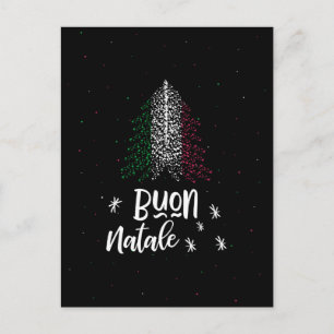 Feliz Navidad con la bandera de Italia