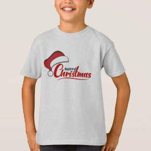 Feliz Navidad con la camiseta de Santa Hat