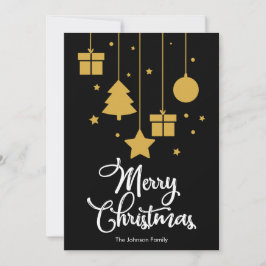 Feliz Navidad con regalo negro