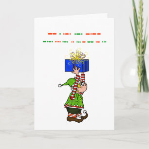 Feliz Navidad con tarjeta de código Morse con Elf