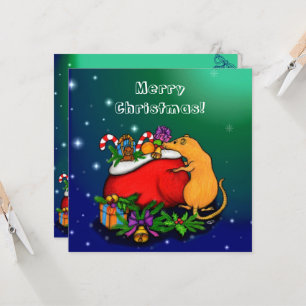 Feliz Navidad con tarjeta del Príncipe Rata