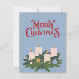 Feliz Navidad con velas