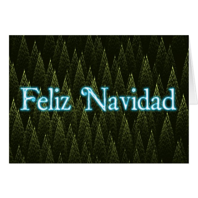 Feliz Navidad - Coníferas (Anverso (Horizontal))