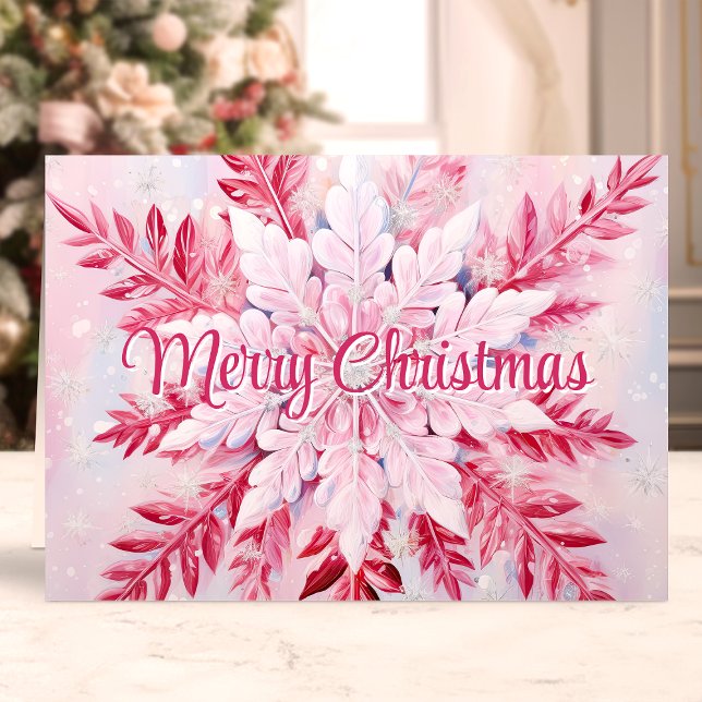 Feliz Navidad Copo de Nieve Rosa (Subido por el creador)
