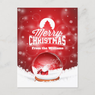 Feliz Navidad Copos de nieve rojos Deseos personal