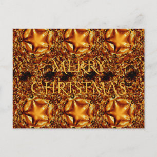 Feliz Navidad Copper Gold Shiny Star