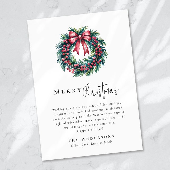 Feliz Navidad Coquette Bow Wreath (Subido por el creador)