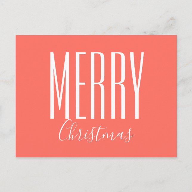 Feliz Navidad Coral Blanco (Anverso)