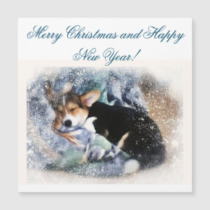 Feliz Navidad Corgi Puppy