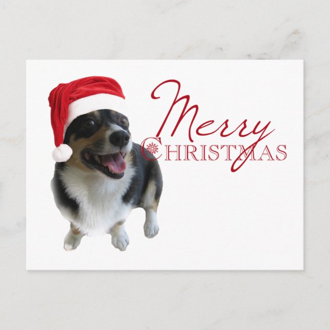 Feliz Navidad Corgi Santa (Anverso)