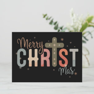 Feliz Navidad Cruz Religiosa Cristiana Familia 