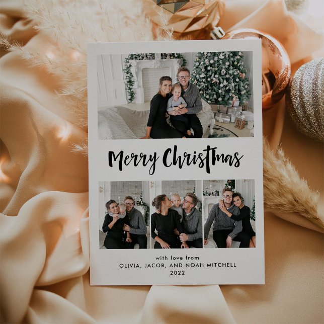 Feliz Navidad | Cuadrícula multifotografía en blan (Subido por el creador)