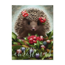 Feliz Navidad Cute Hedgehog