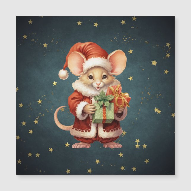 Feliz Navidad Cute Mouse (Anverso)
