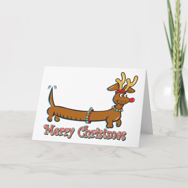 Feliz Navidad Dachshund (Anverso)