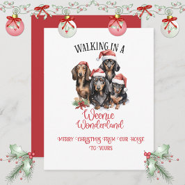 Feliz Navidad Dachshunds "Weenies" Navidad |