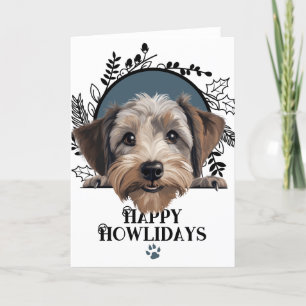 Feliz Navidad Dandie Dinmont Terrier Perro Navidad