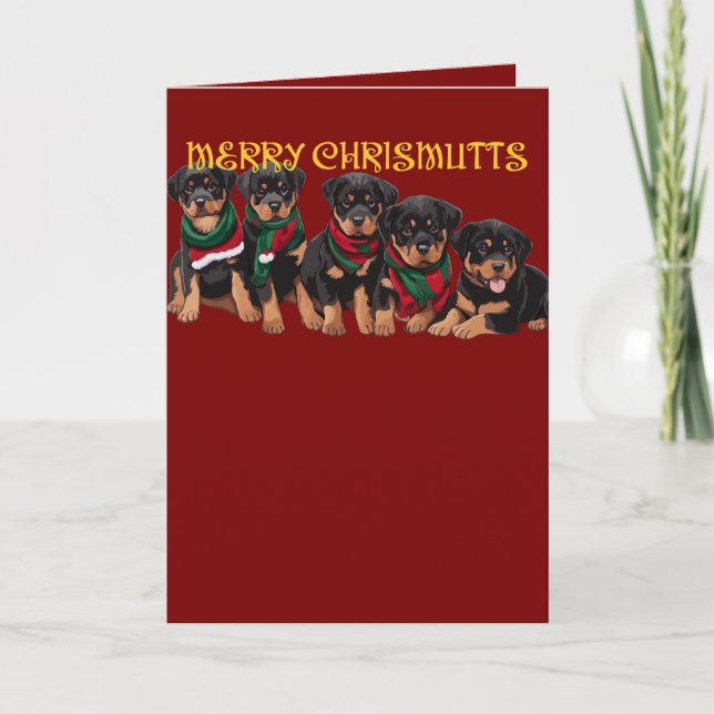 Feliz Navidad de Cachorros Festivos (Anverso)