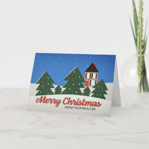 Feliz Navidad de Corredor de Inmuebles Árboles Dec