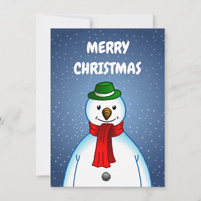 Feliz Navidad de El Muñeco de Nieve (Anverso)