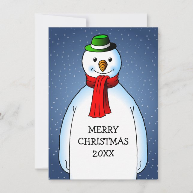 Feliz Navidad de El Muñeco de Nieve Feliz (Anverso)