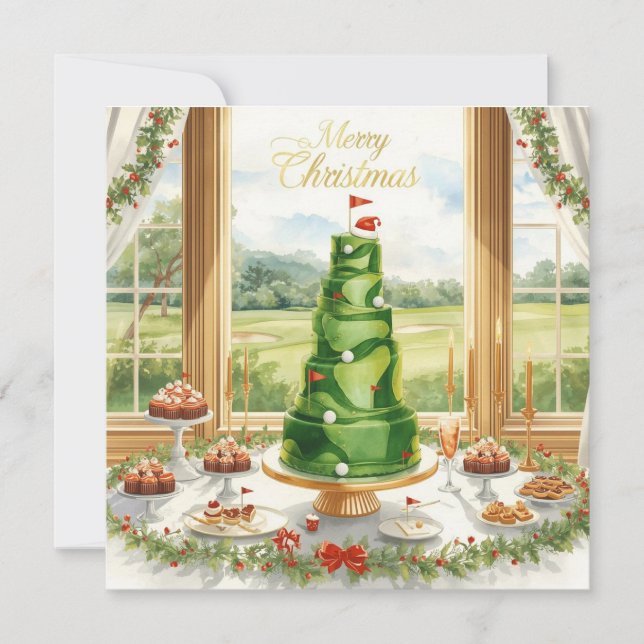 Feliz Navidad de Golf Course Clubhouse (Anverso)