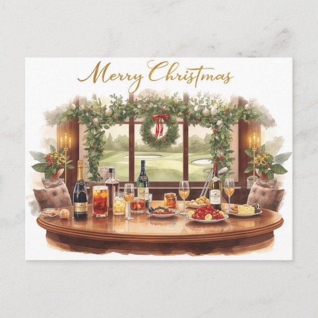 Feliz Navidad de Golf Course Clubhouse (Anverso)