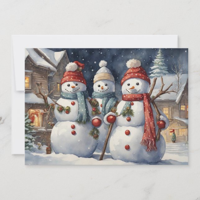 Feliz Navidad de hombres de nieve  (Anverso)
