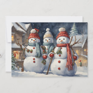 Feliz Navidad de hombres de nieve 