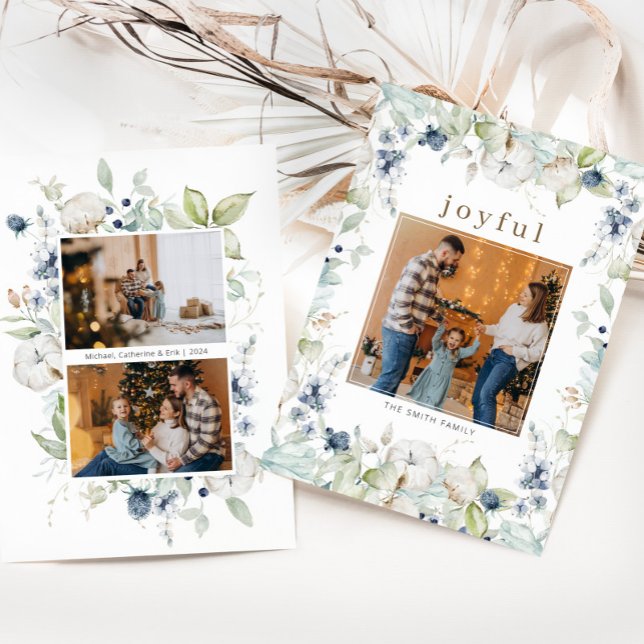 Feliz Navidad de la Foliage de la acuarela (Subido por el creador)