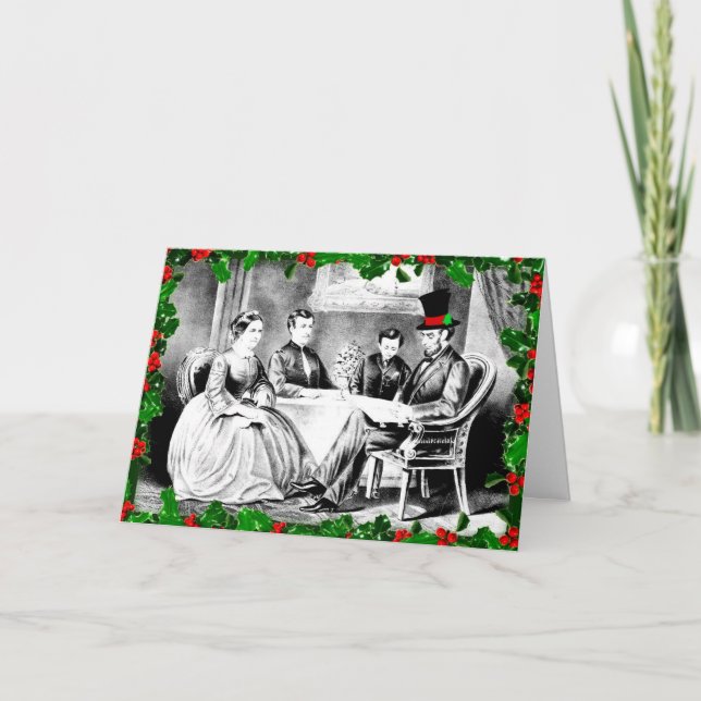 Feliz Navidad de los Lincoln Tarjeta de Navidad (Anverso)