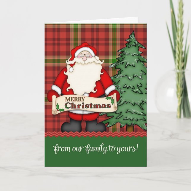 Feliz Navidad de nuestra familia a la tuya (Anverso)