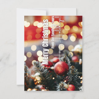 Feliz Navidad De Nuestra Familia A La Tuya