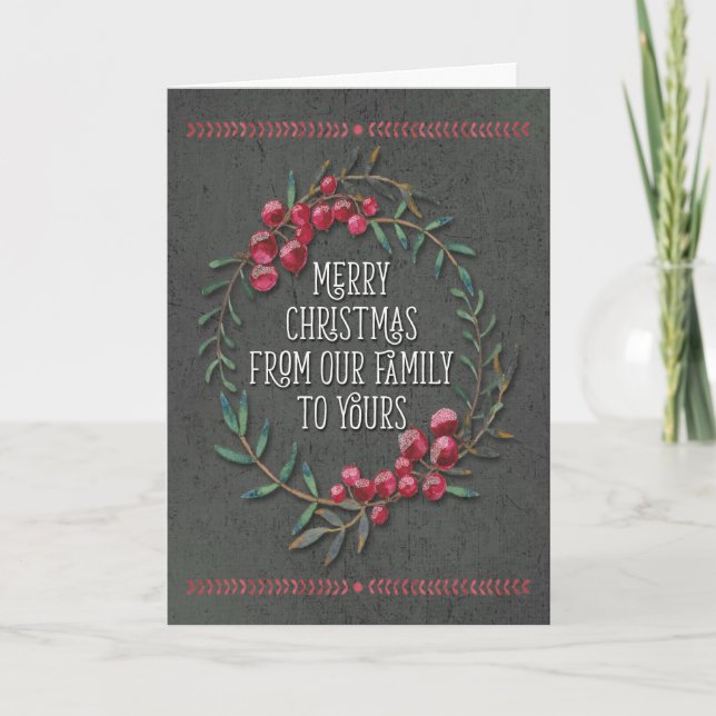 Feliz Navidad de nuestra familia a sus Berries (Anverso)