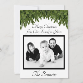 Feliz Navidad de nuestra familia a tu tarjeta